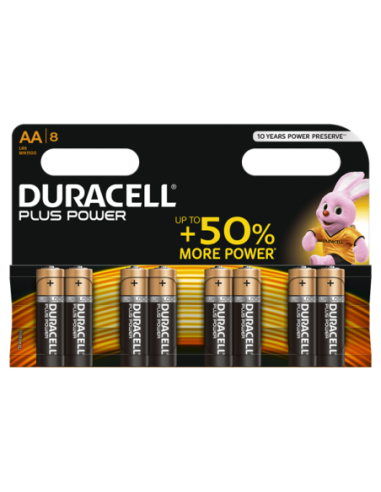 Batteries Duracell Plus Power AA/LR06 x 8, New discount.com, Nouvea...
