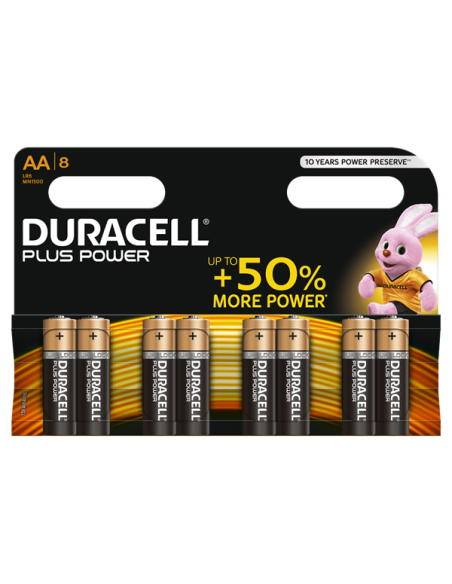 Batteries Duracell Plus Power AA/LR06 x 8, New discount.com, Nouvea...