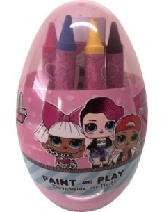 Oeuf avec crayon couleur et stickers - Lol Surprise 2