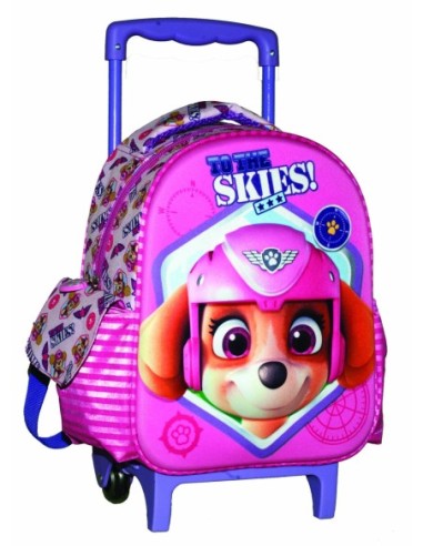 sac à dos trolley Paw Patrol en rose 31 cm - New discount.com