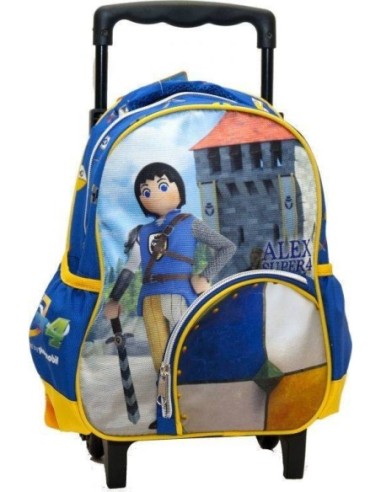 Sac à dos trolley Alex Super 4 Playmobil 31 cm - Qualité supérieure...