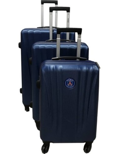 Paris Saint-Germain- Set de 3 Valises PSG - Rigide ABS en 4 Roues  ...