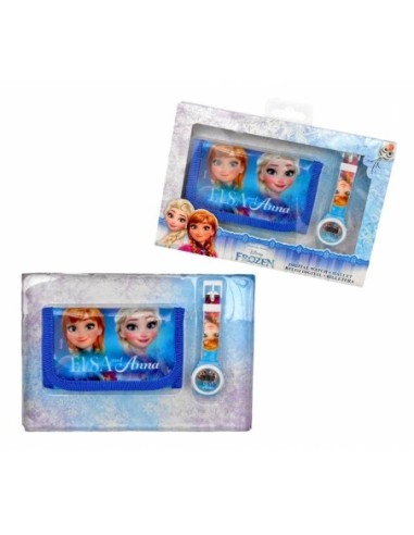 Set portefeuille + montre digitale La Reine des neiges - New discou...