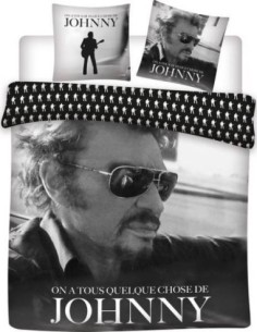 Johnny Hallyday Duvet Cover Set - 100% Cotton 240 X 220 CM + 2 Pill... 2