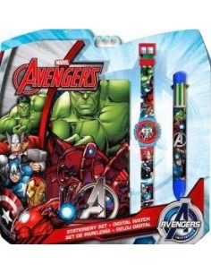 Impostare Avengers Bloc Note + watch + pen 6 colori - New discount.com 2