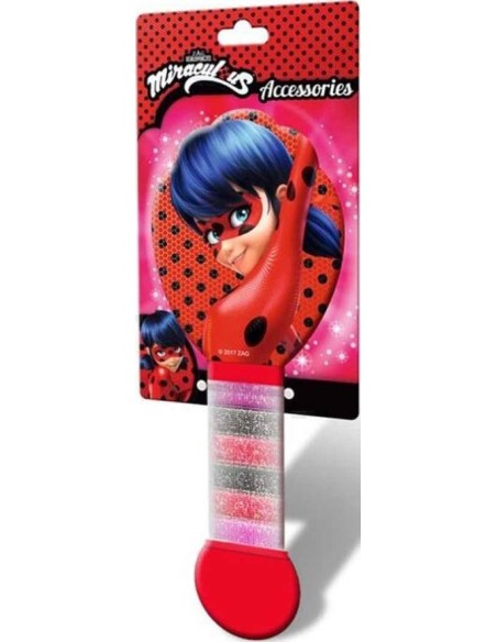 Brosse pour cheveux avec élastique Miraculous