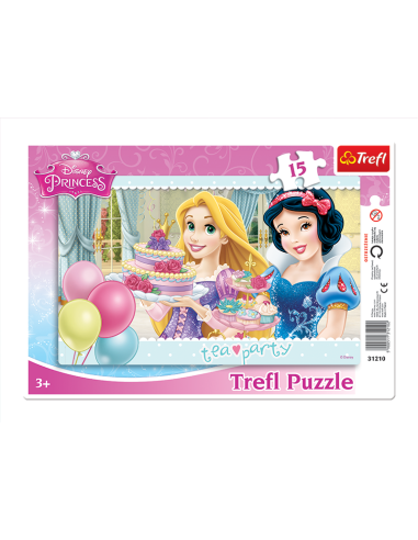 Tea Party Puzzles - Marco Princess Princess de 15 piezas -New disco...