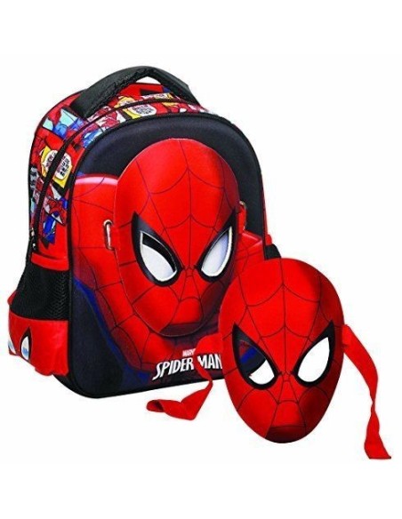 Sac à dos Spider-man 31cm + masque intégré - New discount.com