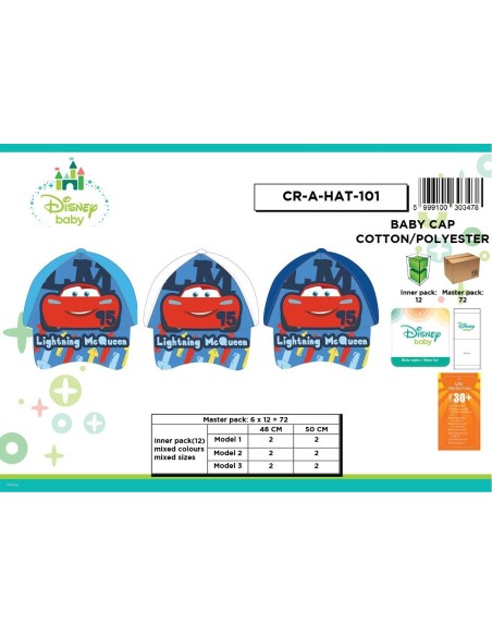 Casquette Bébé Cars Disney - New discount.com