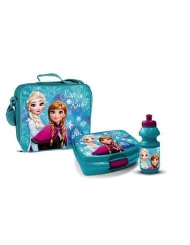 Sac isotherme Frozen avec boîte à goûter et gourde Frozen - New dis...