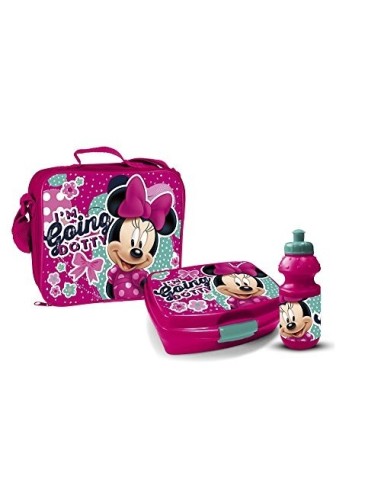 Sac isotherme Minnie avec boîte à goûter et gourde Minnie - New dis...