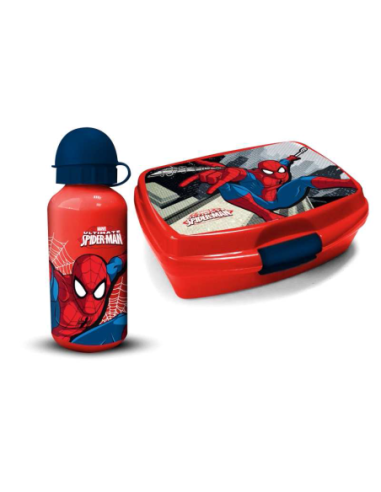 Boîte à goûter PVC + Gourde Spider-man - New discount.com