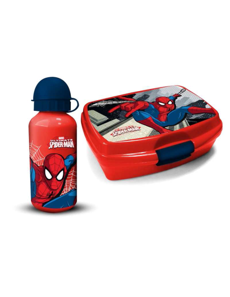 Boîte à goûter PVC + Gourde Spider-man - New discount.com
