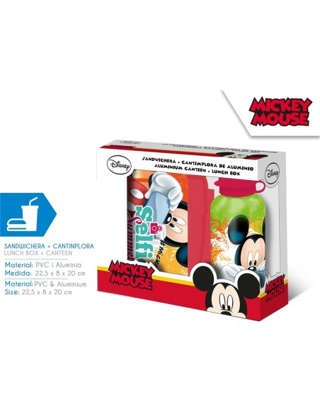 Boîte à goûter PVC + Gourde Mickey Disney - New discount.com