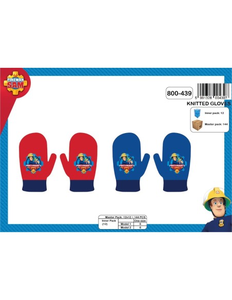 Guantes de mufla de Sam el Bombero -New discount.com