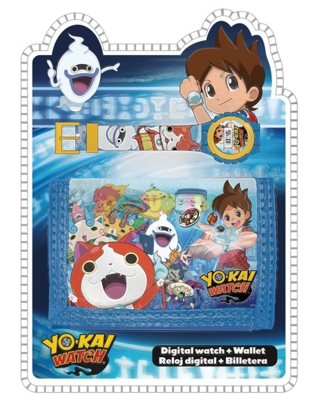 Billetero + set reloj digital reloj Yo-Kai -New discount.com