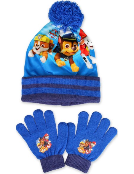 Set 2 pièces Pat'Patrouille bonnet et gants Paw Patrol - New discou...