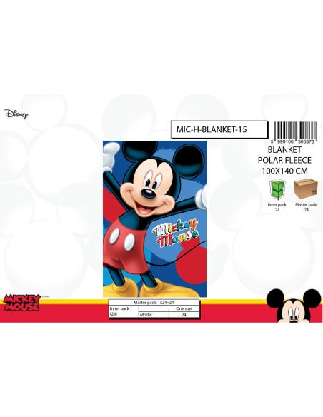 Plaid polaire Mickey Disney - New discount.com