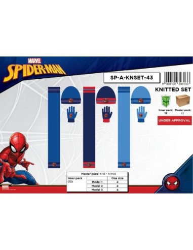 Set 3 Stück Beanie + Schal + Spiderman Handschuhe - New discount.com