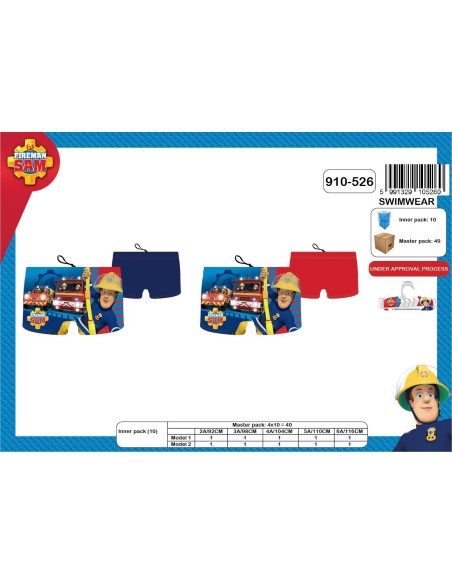 Boxer de bain Sam Le Pompier -New discount.com