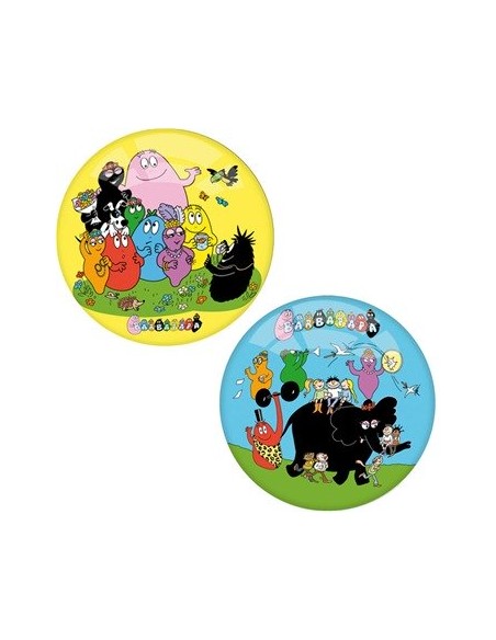 BALL BARBAPAPA 2 MODELLI GIALLO BLU 14 CM P - New discount.com