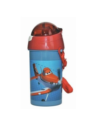 GOURDE AUTOMATIQUE PLANES DISNEY 500ML, SYSTÈME ANTI GOUTTE - New d...