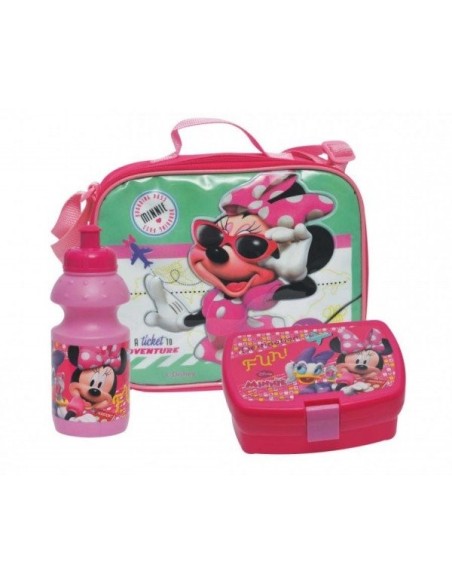 Sac isotherme Minnie avec une boîte à lunch et une gourde de 350 ml...