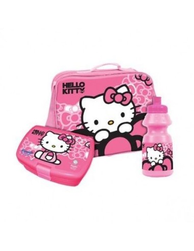 Sac isotherme Hello Kitty avec boîte à goûter et gourde Hello Kitty...