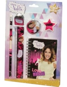 VIOLETTA Set de 6 pièces papeterie  - New discount.com 2