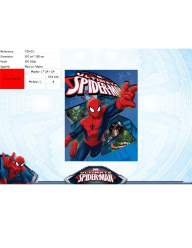 Plaid polaire Spiderman - 720-011 - New discount.com