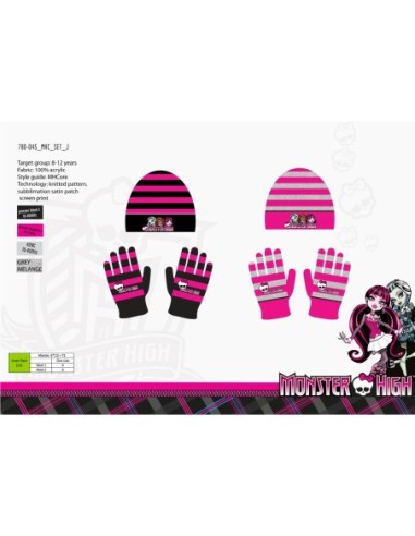 Set Beanie and Gloves set Monster High -780-045, New discount.com, ...
