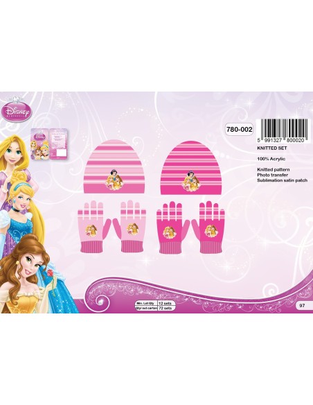 Set bonnet et gants pincesse disney - New discount.com