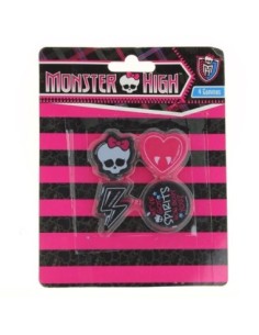 Monster High Set de 4 gommes Monster High - New discount.com 2