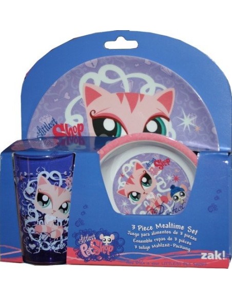 ZAK PAKS 3pcs vetro, piatto e ciotola del negozio di animali domest...