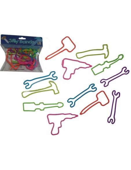 BLISTER DE 12 PCS SILLY BANDS OUTILS100% SILICONE - New discount.com