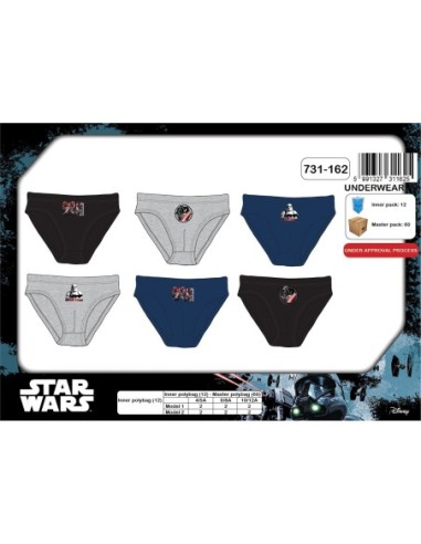 Caja de 3 Star Wars Slips -New discount.com