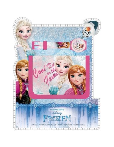 Set portefeuille + montre digitale La Reine des Neiges - New discou...