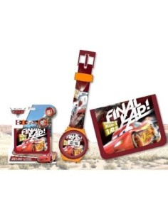 Set wallet + digital clock Cars 2