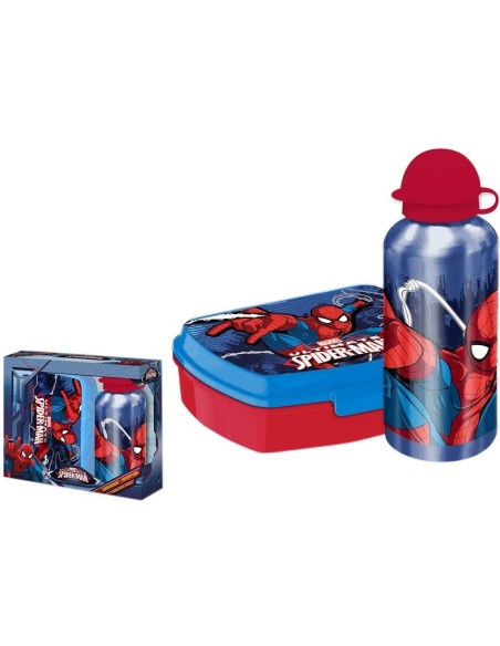 Boîte à gouter PVC + Gourde Spiderman - New discount.com