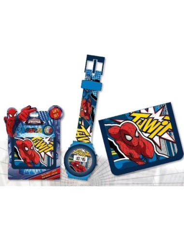 Set portefeuille + montre digitale Spiderman Marvel - New discount.com