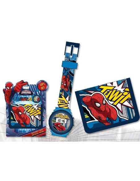 Set portefeuille + montre digitale Spiderman Marvel - New discount.com