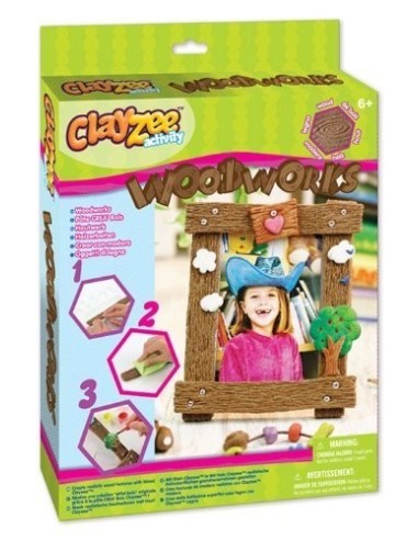Caja de ClayZee con efecto plastilina creativa madera -New discount...