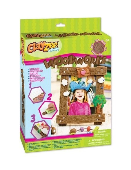 Caja de ClayZee con efecto plastilina creativa madera -New discount...