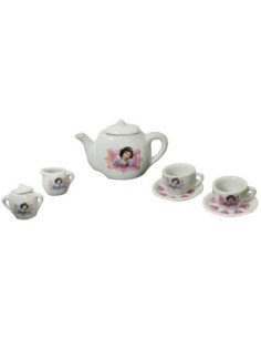 Service a thé 9 pièces Blanche Neige en porcelaine 2