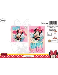 Set de 2 serviettes Minnie Disney 2