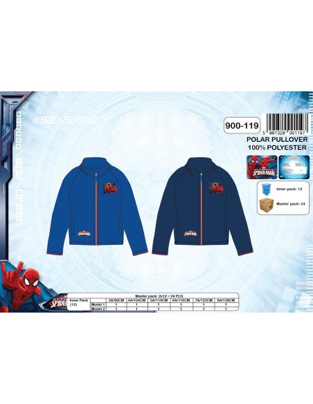 Sweat Polaire Spiderman