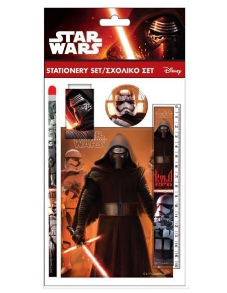 Set Papeterie 5 pièces STAR WARS -New discount.com