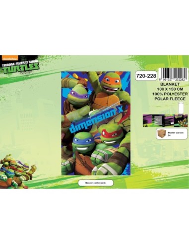 Plaid polaire Tortues Ninja - 720-228 - New discount.com