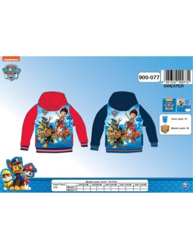 Sweat Paw Patrol à capuche - 900-077 - New discount.com