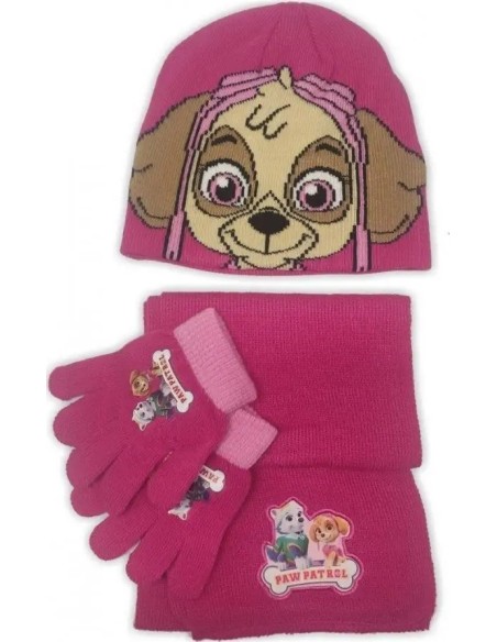 Set 3 pièces Paw Patrol bonnet + gants + echarpe Paw Patrol - New d...